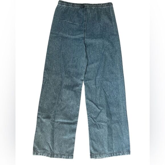 Steve Madden Wide Leg Lightweight Denim Pants Size XS Drawstring Waist NWT - Picture 6 of 10